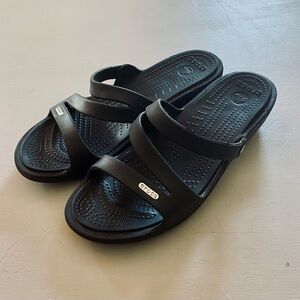 Black Croc slides